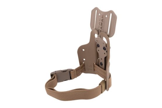Safariland Single Strap Leg Shroud with Drop Flex Adapter with FDE finish